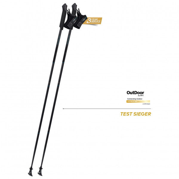 Komperdell - Traveller FXP - Nordic Walking Stöcke Gr 115 cm schwarz