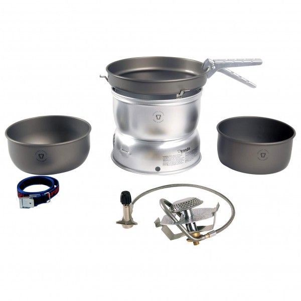 Trangia - 25-7 Sturmkocher mit Primus Gasbrenner - Gaskocher Gr 960 g grau/schwarz
