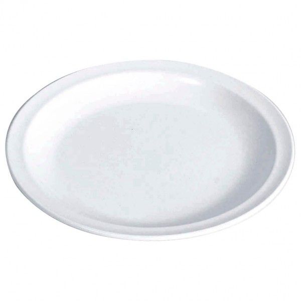 Waca - Melamin Kuchenteller Gr 19,5 cm weiß/grau