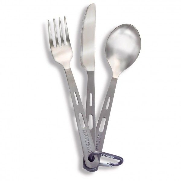 Optimus - Titanium Besteck Set 3-Teilig grau