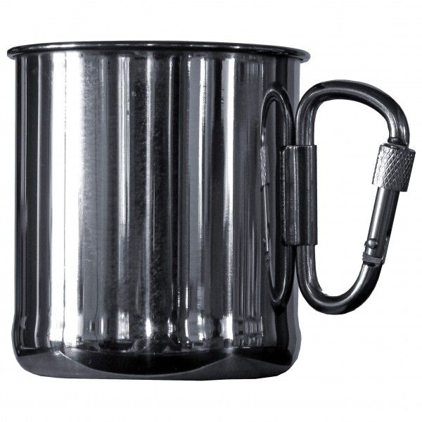 Basic Nature - Thermobecher Karabiner Gr 0,33 l schwarz/grau