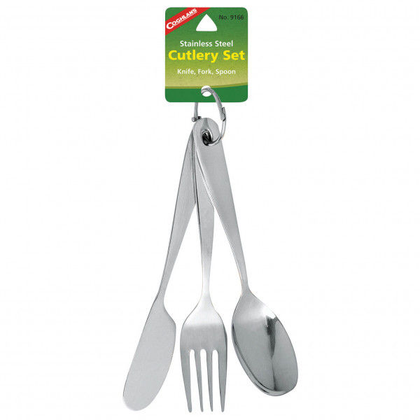 Coghlans - Kid's Besteck mit Ring 3-teilig grau