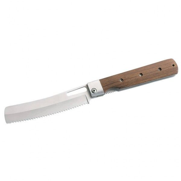Herbertz - Camping-Brotmesser mit Sägezahnung Gr 11,2 cm grau