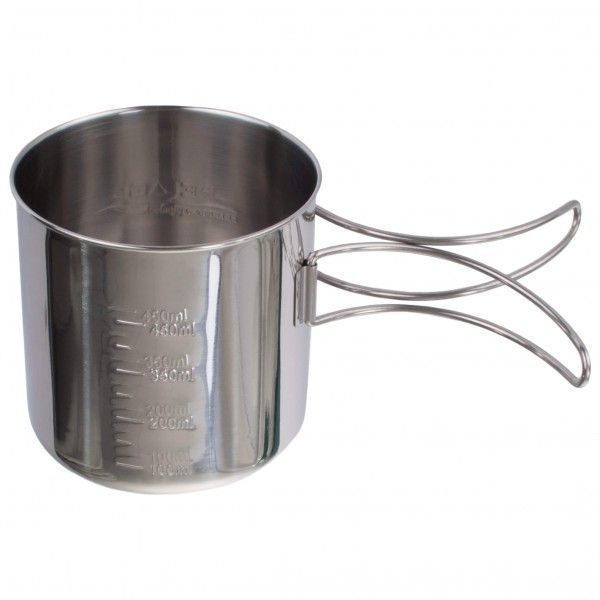 Basic Nature - Edelstahlbecher Space Safer - Tasse Gr 0,6 l grau/schwarz