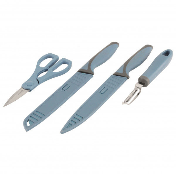 Outwell - Chena Knife Set W/Peeler & Scissors - Messer grau