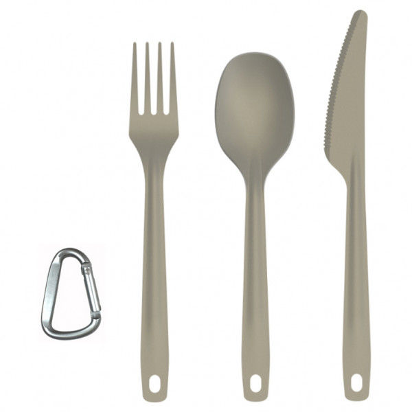 Origin Outdoors - Besteckset Titan grau