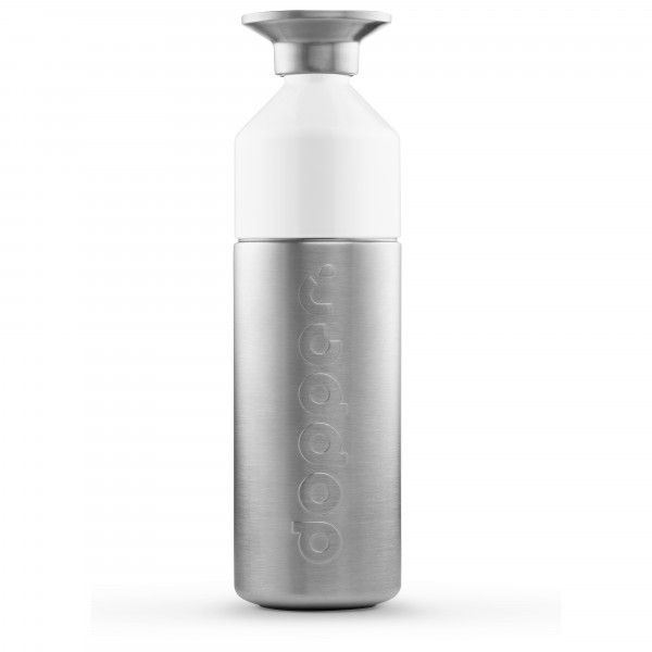 Dopper - Dopper Steel - Trinkflasche Gr 800 ml grau/weiß