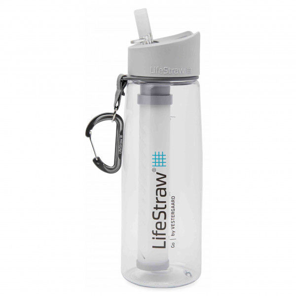 LifeStraw - Go 2-Stage - Trinkflasche Gr 700 ml grau/weiß