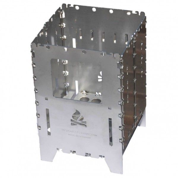 Bushcraft Essentials - Bushbox XL - Trockenbrennstoffkocher metallic