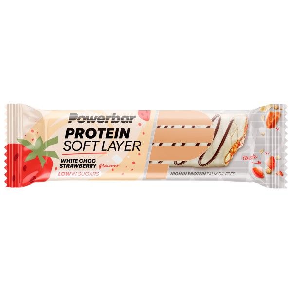 PowerBar - Protein Soft Layer White Choc Strawberry - Recoveryriegel Gr 40 g weiß