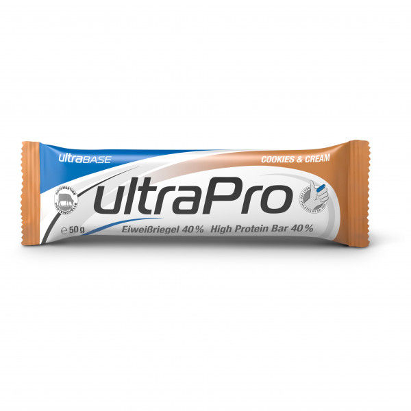 ultraSPORTS - ultraPro 40 % Eiweiß Cookies & Cream - Recoveryriegel Gr 50 g