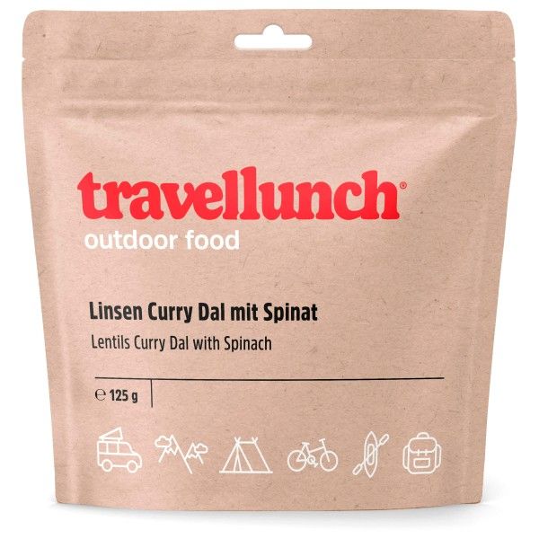 Travellunch - Linsen Curry Dal mit Spinat - Vegetarisch Gr 125 g