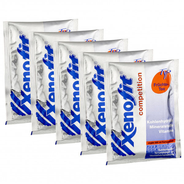 Xenofit - Competition Früchte-Tee - Energiegetränk Gr 5 x 43 g - Portionsbeutel für 5 x 0,5 l
