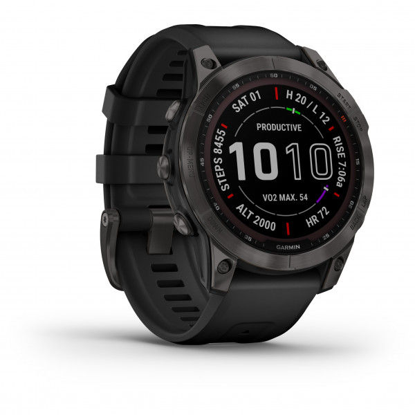 Garmin fenix 7 Sapphire Solar Titan Sportuhr