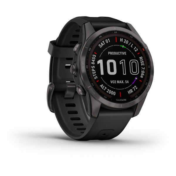 Garmin fenix 7S Sapphire Solar Titan Sportuhr