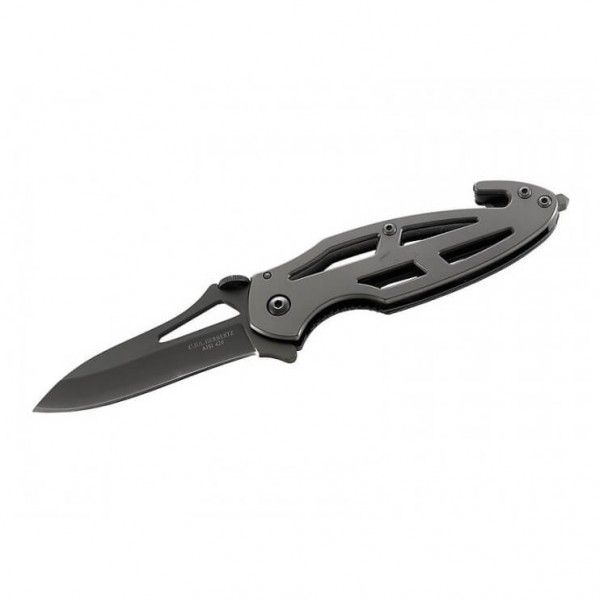 Herbertz - Rettungsmesser Liner-Lock - Messer Gr 7,0 cm grau