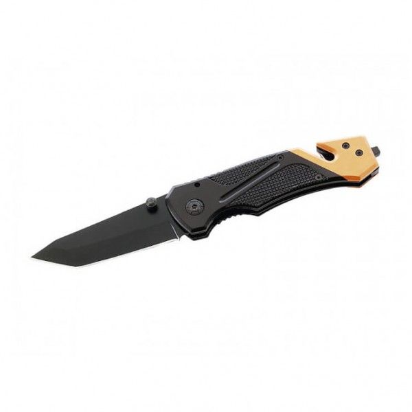 Herbertz - Rettungsmesser Tanto / Epoxy - Messer Gr 8,0 cm schwarz/orange