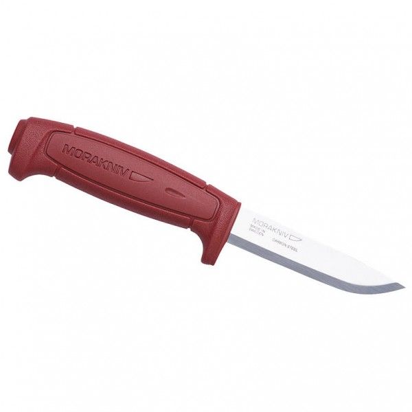 Morakniv - Gürtelmesser Basic 511 Carbonstahl - Messer Gr 9,1 cm rot