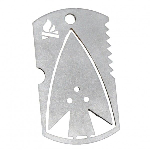 Bushcraft Essentials - Dog Tag - Messer metallic