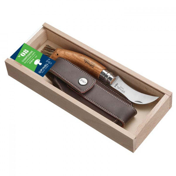 Opinel - Opinel Pilzmesser-Geschenkset inkl. Etui - Messer Gr 7 cm eichenholz