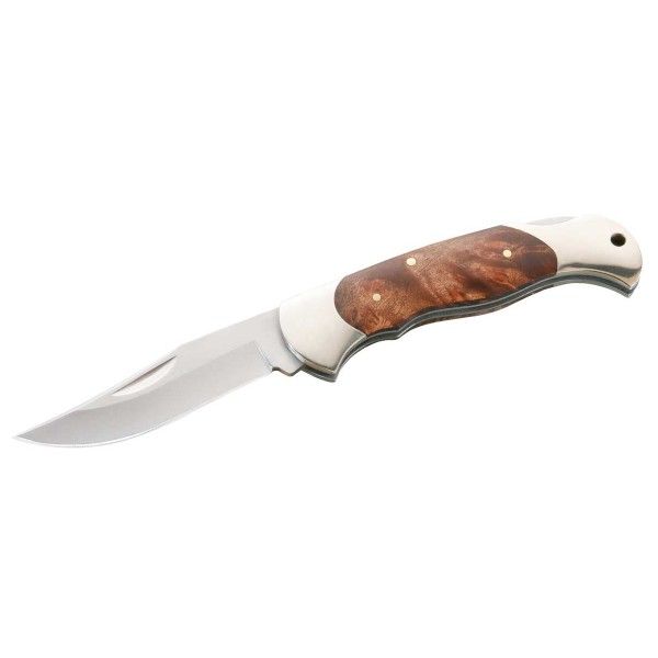 Herbertz - Taschenmesser festellbar - Messer pakkaholz / neusilber