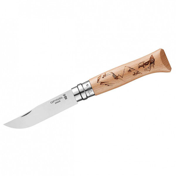 Opinel - Messer No 08 Gravure - Messer Gr 8,5 cm velo