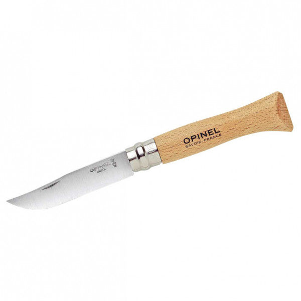 Opinel - Taschenmesser No 06 Rostfrei - Messer Gr 7,2 cm buche