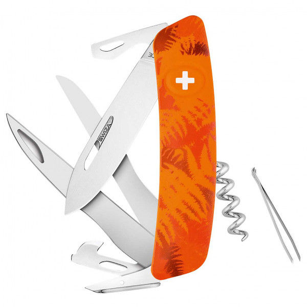 Swiza - Schweizer Scissors D07 - Messer Gr 7,5 cm oliv