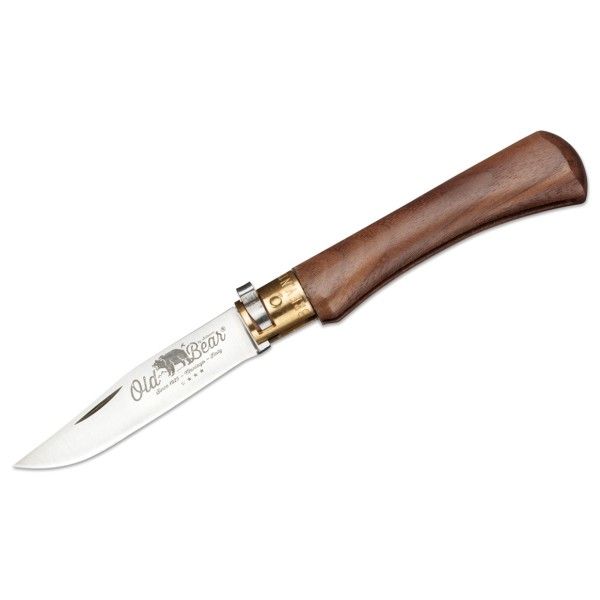 Old Bear - Walnuss - Messer Gr 21 cm - Klinge 9 cm braun