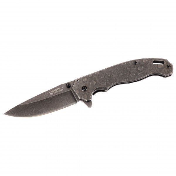 Herbertz TOP-Collection - Einhandmesser Wassertropfen - Messer edelstahl / wassertropfoptik