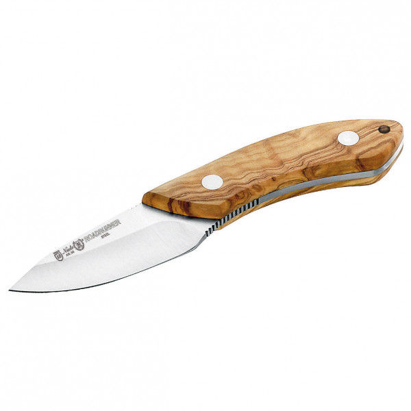 Nieto - Gürtelmesser 17 cm Olivenholz - Messer Gr 8,4 cm Klinge grün/ steel