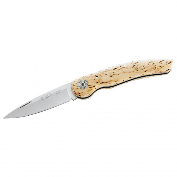 Nieto - Taschenmesser mit Maserbirkegriffschalen - Messer Gr 7,3 cm Klinge birke / steel