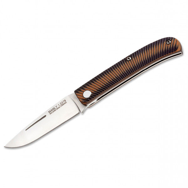 Manly - Comrade D2 - Messer Gr Klinge 8,9 cm schwarz/weiß/grau