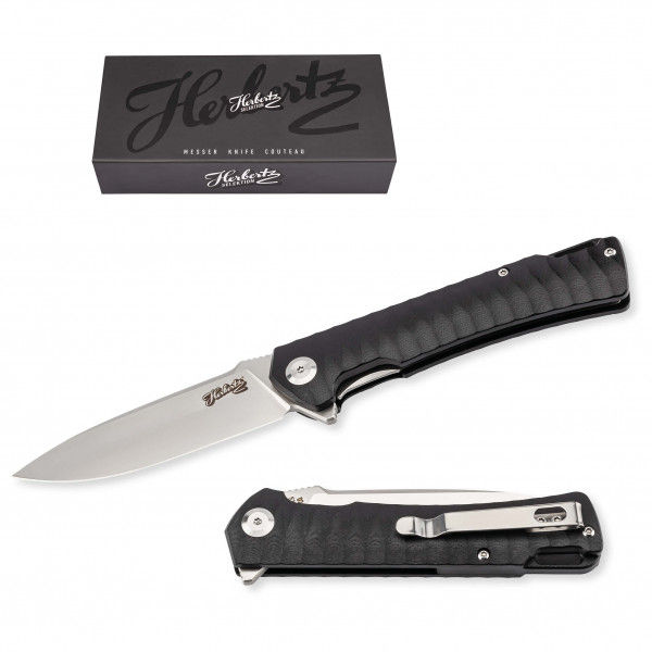 Herbertz Selektion - Einhandmesser 53030 G10 - Messer schwarz