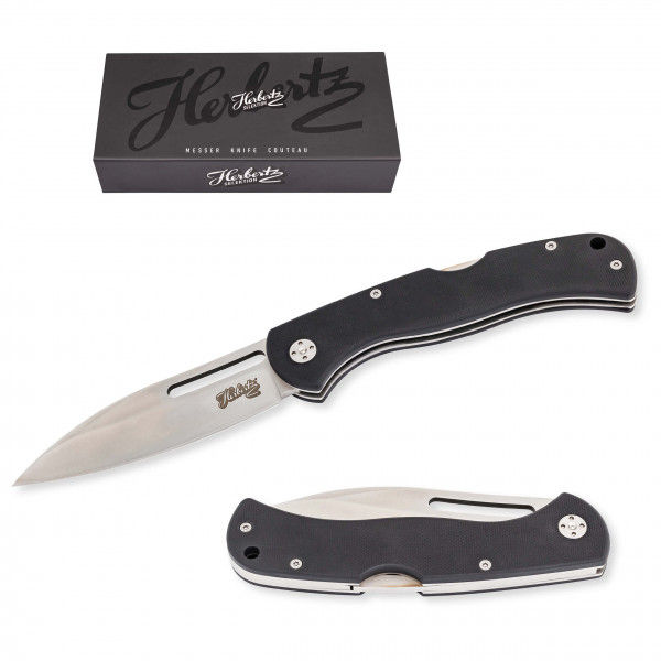 Herbertz Selektion - Einhandmesser 53031 G10 - Messer schwarz