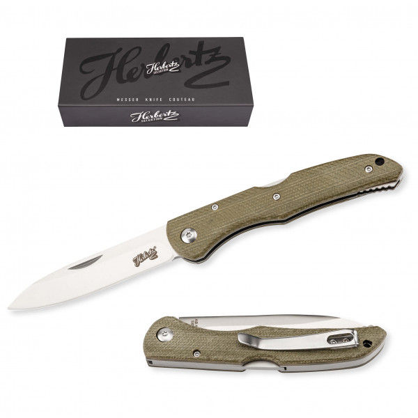 Herbertz Selektion - Taschenmesser Micarta - Messer grün