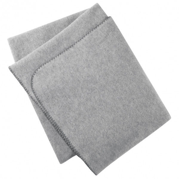 Engel - Erwachsenen-Decke mit Muschelkante - Decke Gr 150 x 180 cm grau