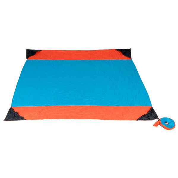 Ticket to the Moon - Beach Blanket - Picknickdecke Gr 213 x 213 cm blau/grau