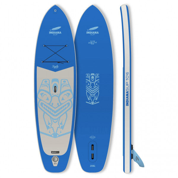 Indiana - 10'6 Family Pack - SUP Board Gr 320 x 81,3 x 15 cm blau
