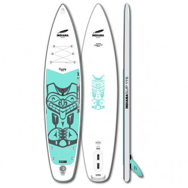 Indiana - 11'6 Touring Lite Inflatable - SUP Board Gr 350 x 76,2 x 12 cm weiß/grau
