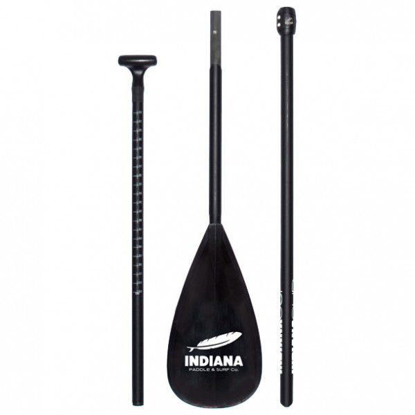 Indiana - Carbon-Fiberglass Telescope (3-Piece) - SUP Paddel Gr 180-220 cm - Bladesize 19,5 x 43 cm schwarz