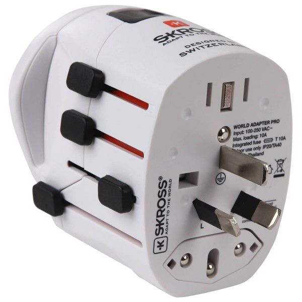 Skross - Adapter World Pro + Schuko - Steckdosenadapter