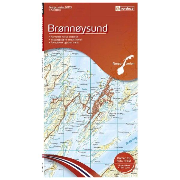 Nordeca - Wander-Outdoorkarte: Bronnoysund 1/50 - Wanderkarte Auflage 2012