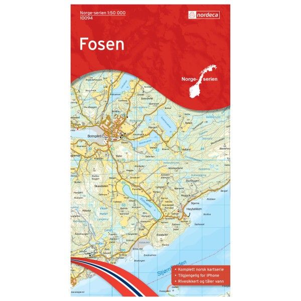 Nordeca - Wander-Outdoorkarte: Fosen 1/50 - Wanderkarte Auflage 2014