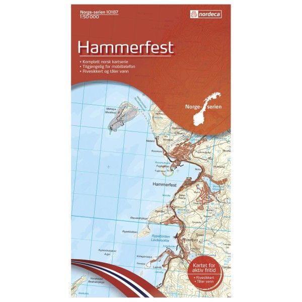 Nordeca - Wander-Outdoorkarte: Hammerfest 1/50 - Wanderkarte Auflage 2012