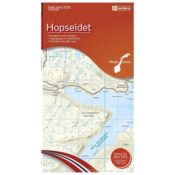 Nordeca - Wander-Outdoorkarte: Hopseidet 1/50 - Wanderkarte Auflage 2012