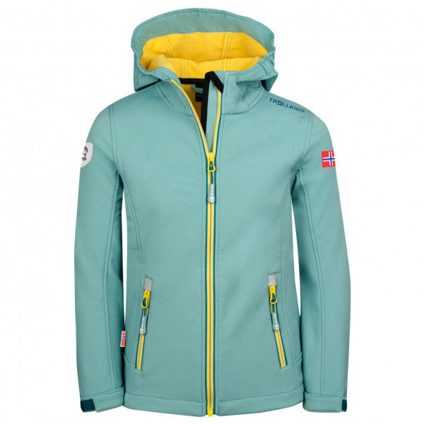 Trollkids Softshelljacke TROLLKIDS Kids Trollfjord Jacket Kinder blau/mint