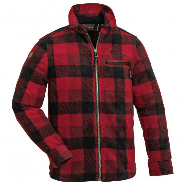 Pinewood - Kid's Kanada Fleece Hemd - Fleecejacke Gr 152 rot