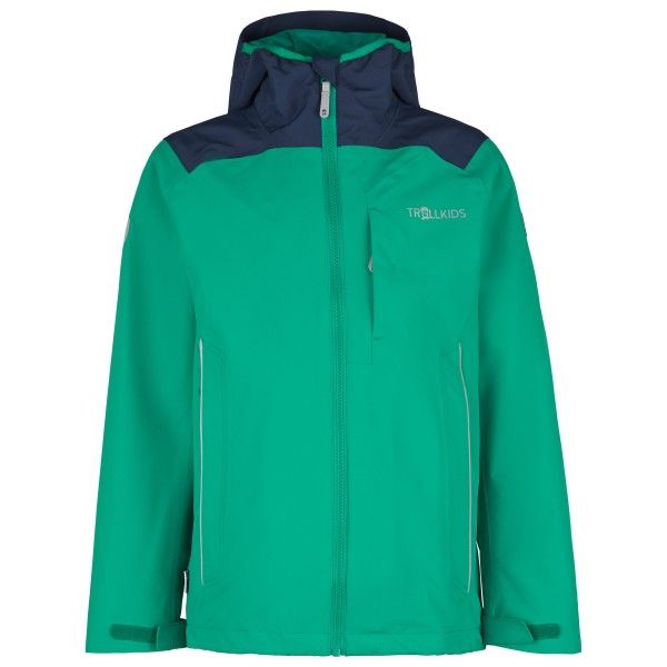 Trollkids Wanderjacke wasserdicht TROLLKIDS Kids Bergen Jacket Jungen petrol/lime