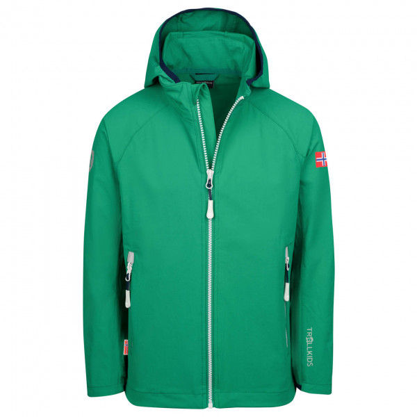 Trollkids Wanderjacke leicht TROLLKIDS Kids Kvalvika Jacket Kinder petrol/rot